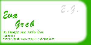 eva greb business card